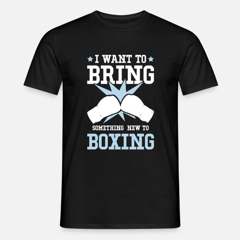 boxing boxen - Männer T-Shirt - Schwarz
