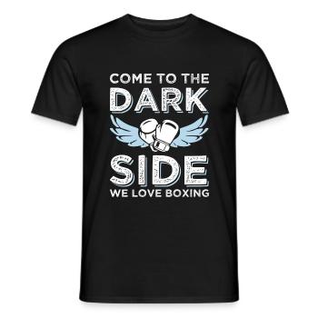 Boxing funny saying - Men's T-Shirt - black - Front - AI Model Male 178 light (178cm)