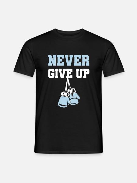 Don't give up on boxes - Men's T-Shirt - black