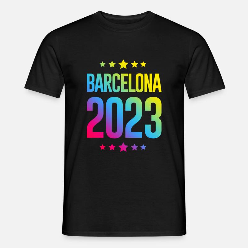 Barcelona 2023 - Männer T-Shirt - Schwarz