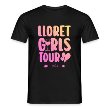 Lloret De Mar Party Team - T-shirt homme - noir - Devant - AI Model Male 178 light (178cm)