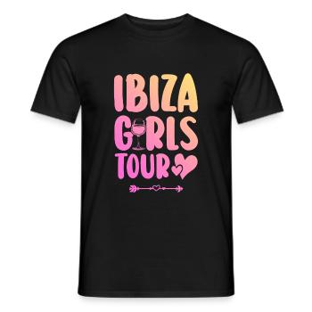 Ibiza Party Team - Men's T-Shirt - black - Front - AI Model Male 178 light (178cm)