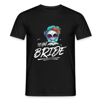 Squelette de mariage Team Bride - T-shirt homme - noir - Devant - AI Model Male 178 light (178cm)