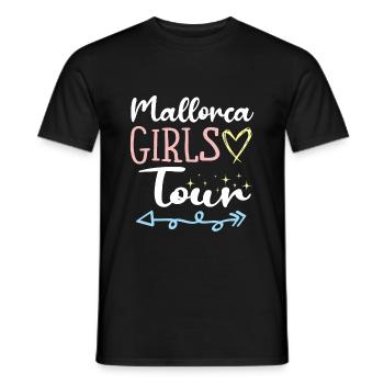 Mallorca Girls Tour - Men's T-Shirt - black - Front - AI Model Male 178 light (178cm)