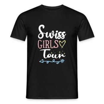 Tour de Suisse pour les filles - T-shirt homme - noir - Devant - AI Model Male 178 light (178cm)