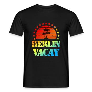 Vacances à Berlin - T-shirt homme - noir - Devant - AI Model Male 178 light (178cm)
