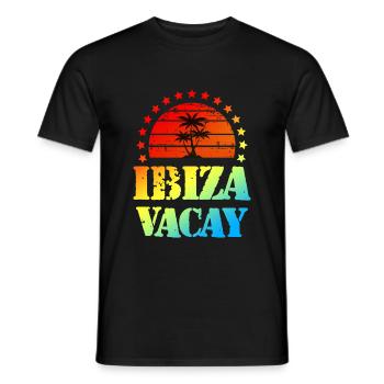 Ibiza Tourisme - T-shirt homme - noir - Devant - AI Model Male 178 light (178cm)