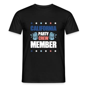 Équipe de fête en Californie - T-shirt homme - noir - Devant - AI Model Male 178 light (178cm)