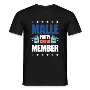 Équipage de Malle Party - T-shirt homme - noir - Devant - AI Model Male 178 light (178cm)
