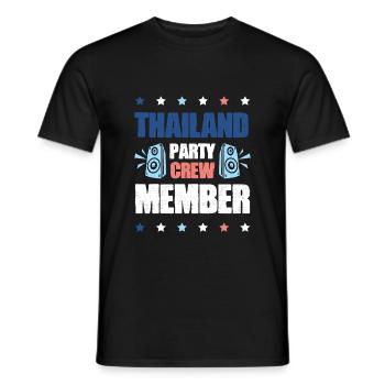 Thailand Party Crew - Männer T-Shirt - Schwarz - Vorne - AI Model Male 178 light (178cm)