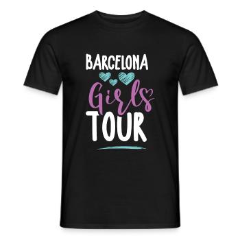 Barcelona Girls Tour - T-shirt homme - noir - Devant - AI Model Male 178 light (178cm)