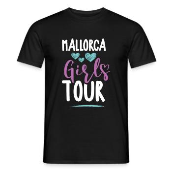 Mallorca Girls Tour - Men's T-Shirt - black - Front - AI Model Male 178 light (178cm)