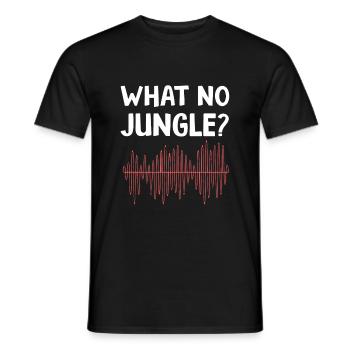 jungle musik lustiger spruch - Männer T-Shirt - Schwarz - Vorne - AI Model Male 178 light (178cm)