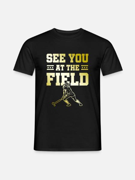 Field Hockey Sport - Heren T-shirt - zwart