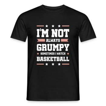 Basketball Sport - Men's T-Shirt - black - Front - AI Model Male 178 light (178cm)
