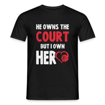 Basketball Sport - Men's T-Shirt - black - Front - AI Model Male 178 light (178cm)