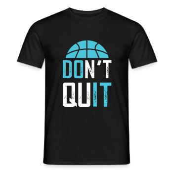 Basketball Cool Saying - Men's T-Shirt - black - Front - AI Model Male 178 light (178cm)