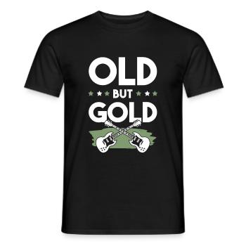 rock musik lustiger spruch - Männer T-Shirt - Schwarz - Vorne - AI Model Male 178 light (178cm)