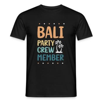 Équipage de la fête à Bali - T-shirt homme - noir - Devant - AI Model Male 178 light (178cm)