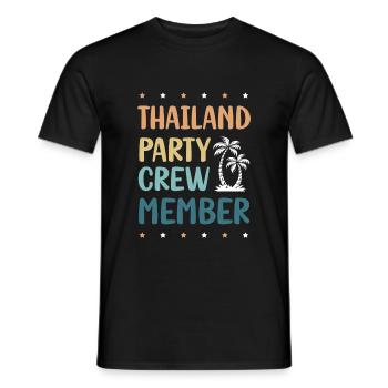 Thailand Party Crew - Männer T-Shirt - Schwarz - Vorne - AI Model Male 178 light (178cm)