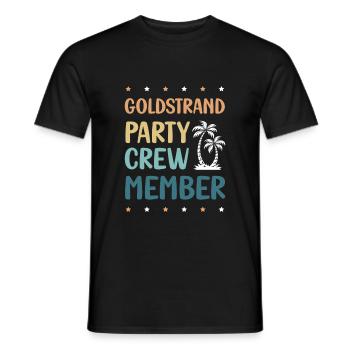 Équipe de fête Golden Sands - T-shirt homme - noir - Devant - AI Model Male 178 light (178cm)