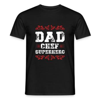 Papa Super-héros Papa - T-shirt homme - noir - Devant - AI Model Male 178 light (178cm)