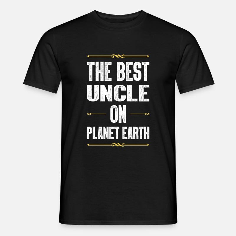 Bester Onkel Spruch - Männer T-Shirt - Schwarz