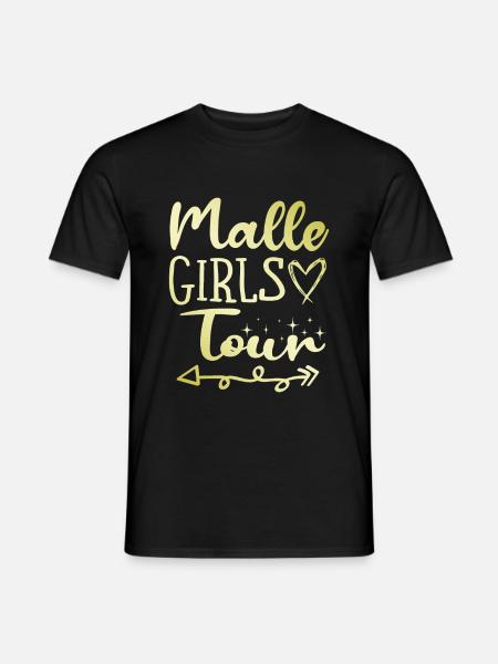 Malle Girls Tour - Männer T-Shirt - Schwarz