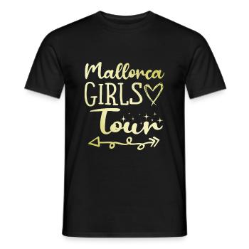 Mallorca Girls Tour - Men's T-Shirt - black - Front - AI Model Male 178 light (178cm)