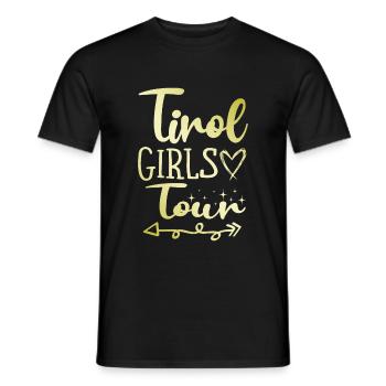 Tirol Girls Tour - T-shirt homme - noir - Devant - AI Model Male 178 light (178cm)