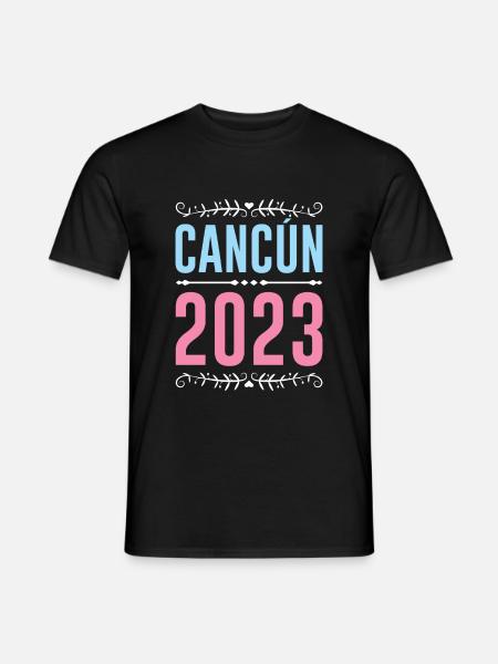 Cancun 2023 - Männer T-Shirt - Schwarz