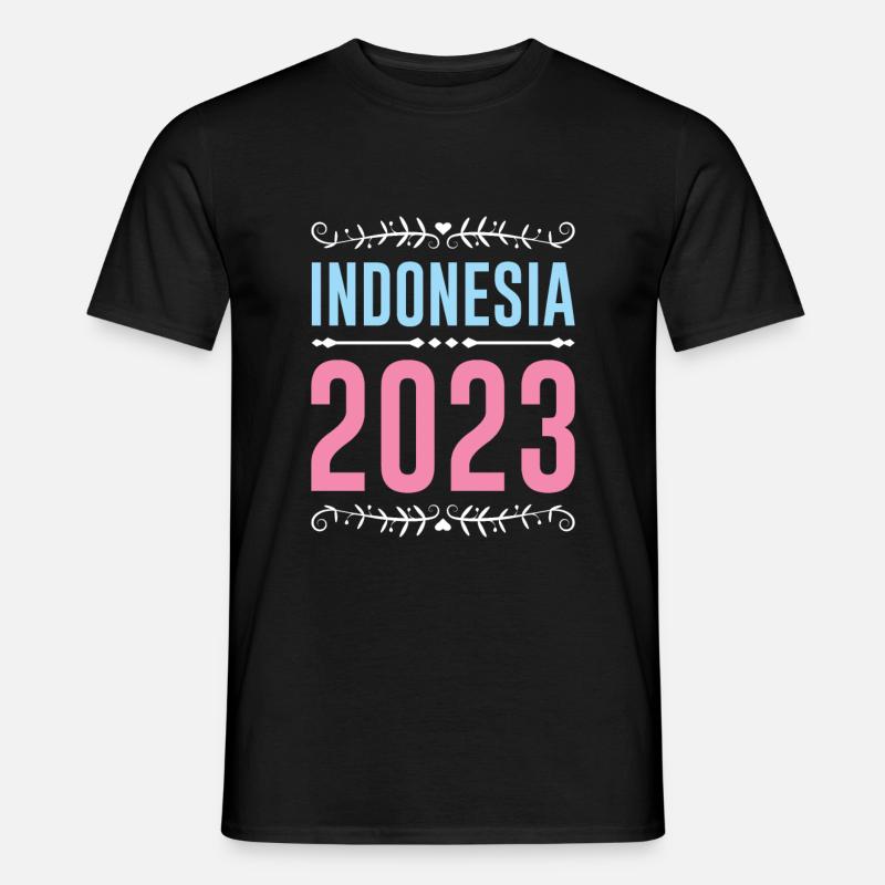 Indonesia 2023 - Männer T-Shirt - Schwarz
