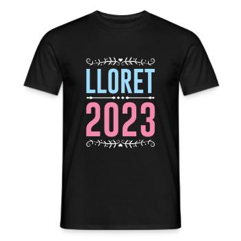 Lloret De Mar 2023 - Men's T-Shirt - black - Front - AI Model Male 178 light (178cm)