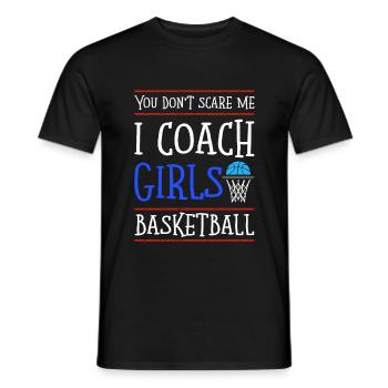 basketball trainer mädchen - Männer T-Shirt - Schwarz - Vorne - AI Model Male 178 light (178cm)