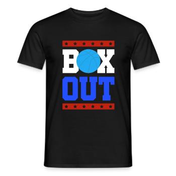 Basketball Sport Slogan - Men's T-Shirt - black - Front - AI Model Male 178 light (178cm)