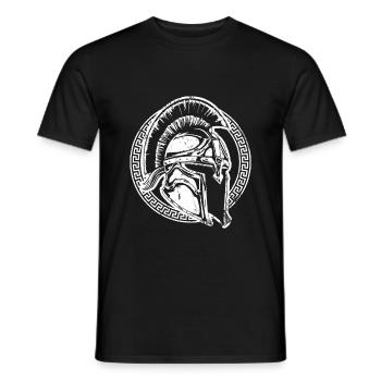 Spartaner Helm Symbol Krieger Gladiator - Männer T-Shirt - Schwarz - Vorne - AI Model Male 178 light (178cm)