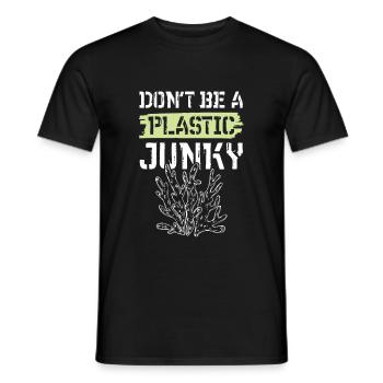 Environmental Pollution Plastic Save the Ocean - Men's T-Shirt - black - Front - AI Model Male 178 light (178cm)