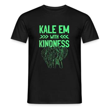 vegan veganer - Männer T-Shirt - Schwarz - Vorne - AI Model Male 178 light (178cm)