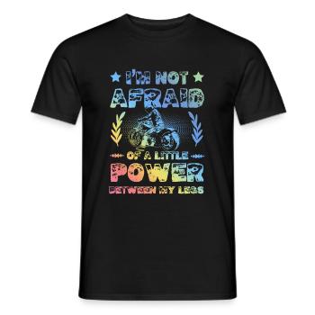 Dicton de puissance de moto - T-shirt homme - noir - Devant - AI Model Male 178 light (178cm)