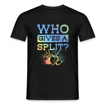 Bowling Split Spruch - Männer T-Shirt - Schwarz - Vorne - AI Model Male 178 light (178cm)