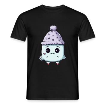 Esquimau Froid Comique Hiver - T-shirt homme - noir - Devant - AI Model Male 178 light (178cm)