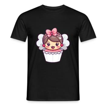 Pâtisserie Fée Fée Pâtisserie Gâteau - T-shirt homme - noir - Devant - AI Model Male 178 light (178cm)