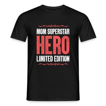 Beste Mom Mama Heldin Spruch Mutter - Männer T-Shirt - Schwarz - Vorne - AI Model Male 178 light (178cm)