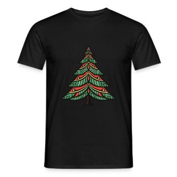 Arbre de Noël Noël - T-shirt homme - noir - Devant - AI Model Male 178 light (178cm)