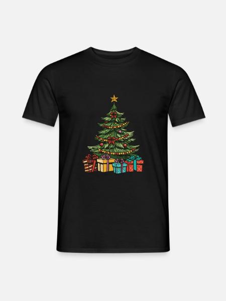 Fir Xmas Christmas - Men's T-Shirt - black