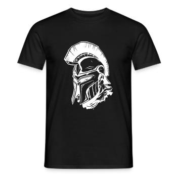 Guerrier spartiate Tête de Sparta - T-shirt homme - noir - Devant - AI Model Male 178 light (178cm)