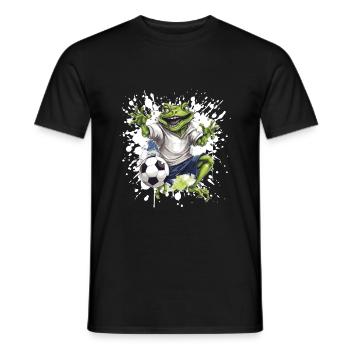 Équipe sportive de football grenouille - T-shirt homme - noir - Devant - AI Model Male 178 light (178cm)