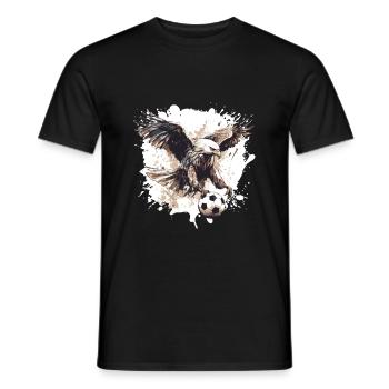 Adler Soccer Sports Team - Men's T-Shirt - black - Front - AI Model Male 178 light (178cm)