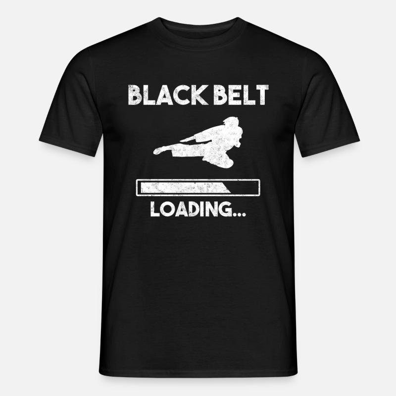 Blackbelt Loading Taekwondo - Männer T-Shirt - Schwarz