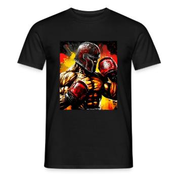 Spartaner Boxer Kämpfer Gladiator Boxing - Männer T-Shirt - Schwarz - Vorne - AI Model Male 178 light (178cm)